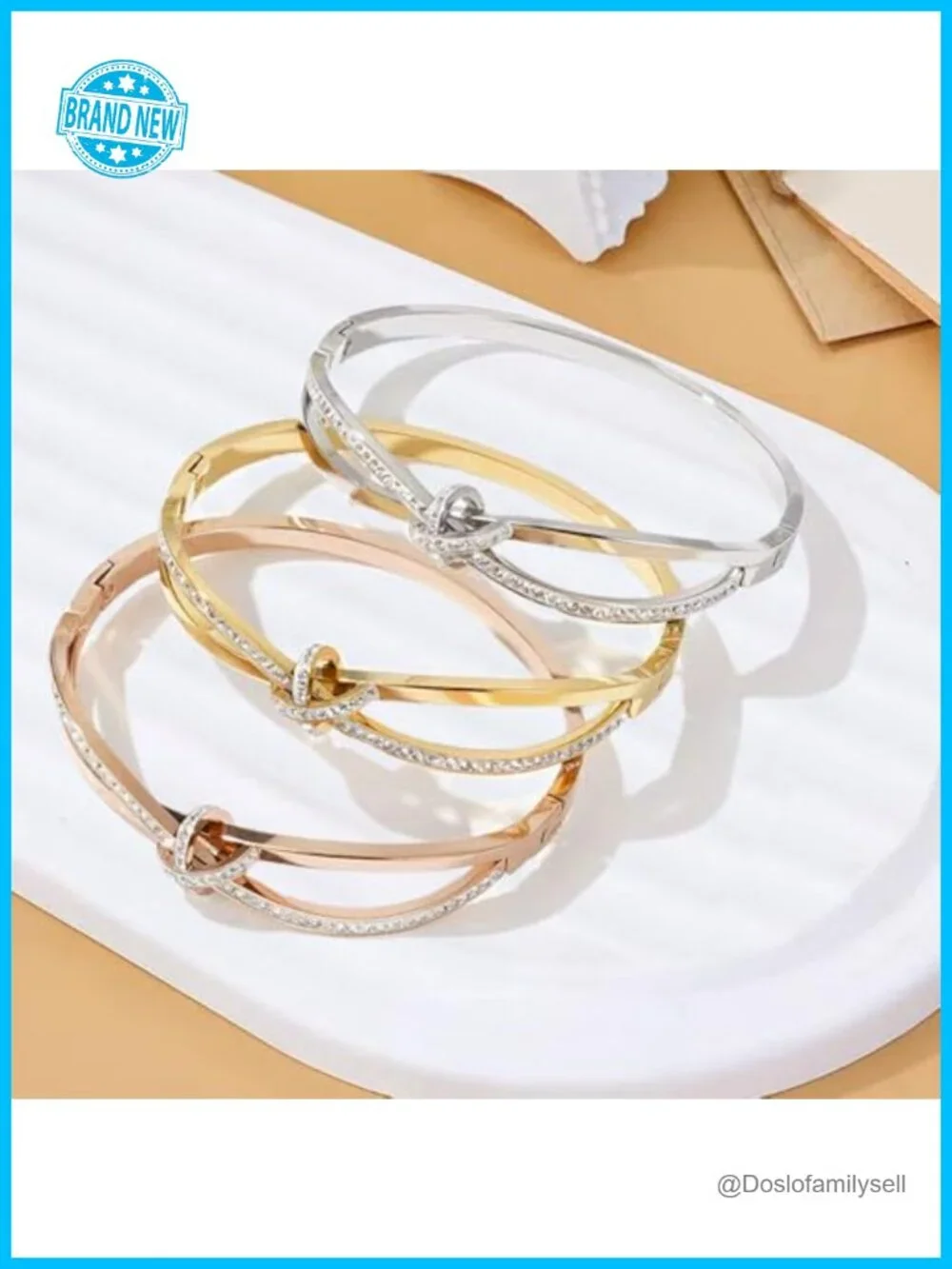 Personalized Cubic Zirconia Love Bangle Bracelet Stainless Steel